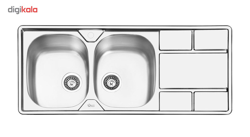 سینک ایلیا استیل مدل 2042L توکار سایز 50 × 120 سانتی متر