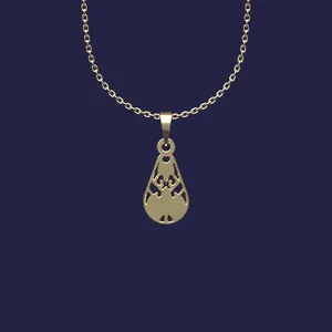 گردنبند طلا 18 عیار زنانه مدوپد مدل ستاره کد Y2-1-1001