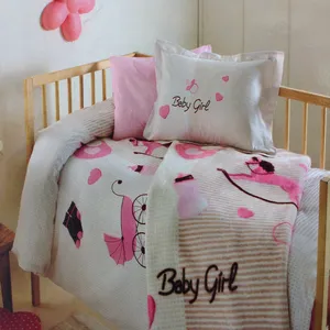 سرویس خواب کودک اوزدیلک مدل Baby Girl یک نفره 5 تکه