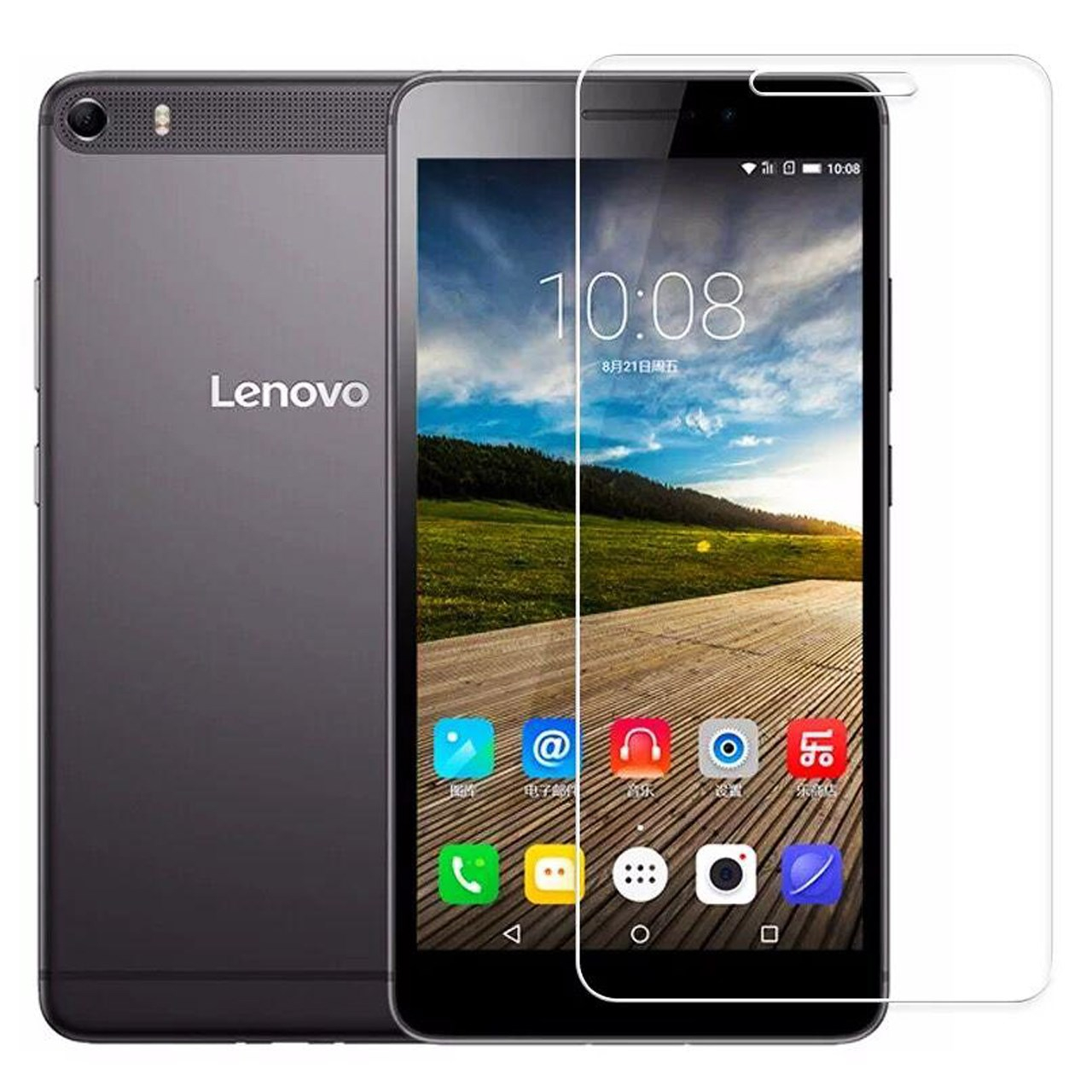 محافظ صفحه نمایش شیشه ای تمپرد مناسب برای تبلت لنوو Phab 770