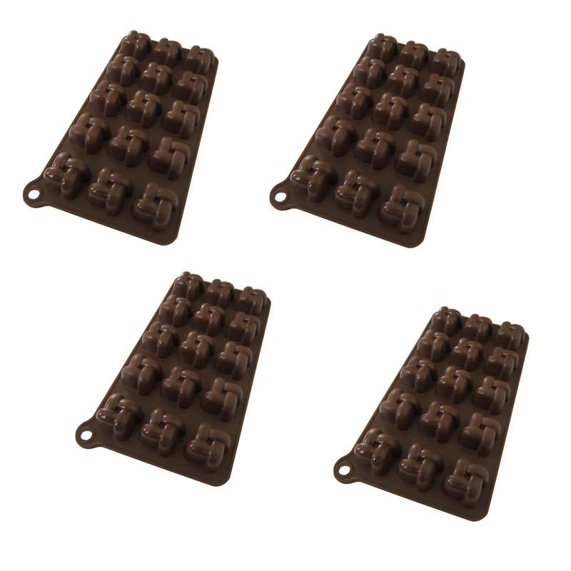 قالب شکلات مدل پاپيون مجموعه 4 عددي