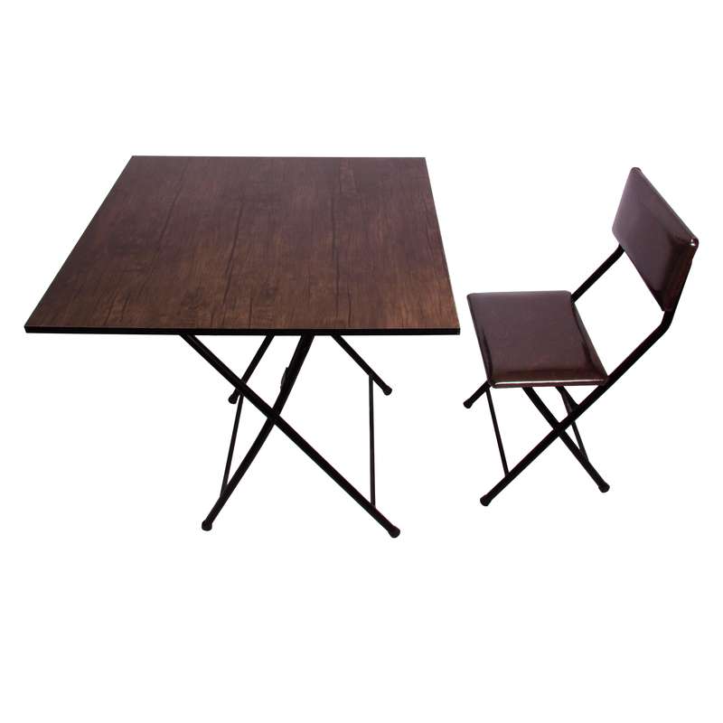 میز و صندلی غذاخوری یک نفره میزیمو مدل تاشو کد 8121
