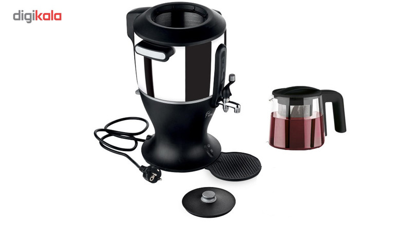 سماور برقی ریوالد مدل Fiori کد 800211 به همراه قیچی آشپزخانه چند منظوره کینگ