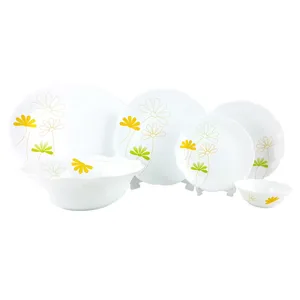 سرویس غذا خوری 26 پارچه دسینی مدل اودیسه سبز  زرد
