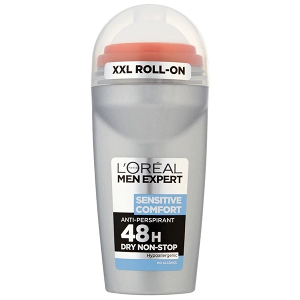 رول ضد تعریق مردانه لورآل سری Men Expert مدل Sensitive Comfort 48H حجم 50 میلی لیتر