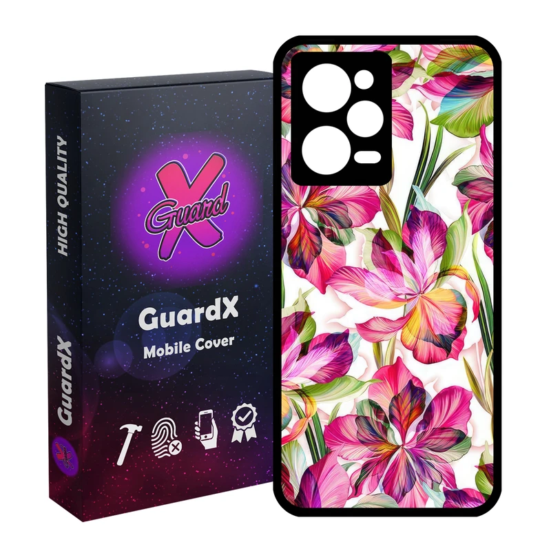 کاور گارد ایکس طرح گل مدل Glass10677 مناسب برای گوشی موبایل شیائومی Redmi Note 12 Pro 5G/Poco X5 Pro 5G/Note 12 Pro Pro speed
