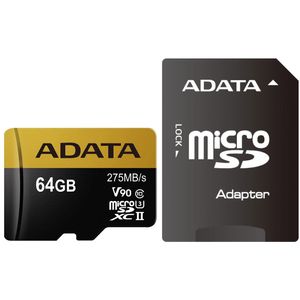 نقد و بررسی کارت حافظه microSDXC ای دیتا مدل Premier ONE V90 کلاس 10 استاندارد UHS-II U3 سرعت 275MBps همراه با آداپتور SD ظرفیت 64 گیگابایت توسط خریداران