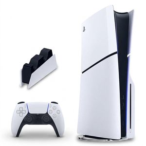 کنسول بازی سونی مدل PlayStation 5 Slim ظرفیت یک ترابایت ریجن 2016A اروپا به همراه پایه شارژر