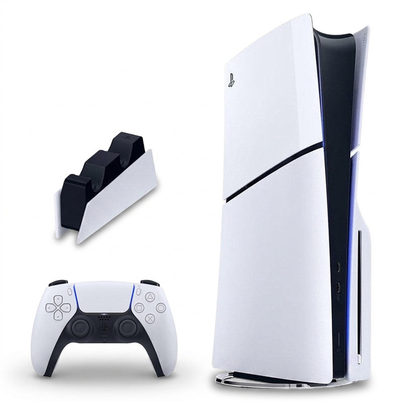 کنسول بازی سونی مدل PlayStation 5 Slim ظرفیت یک ترابایت ریجن 2016A اروپا به همراه پایه شارژر کنسول بازی سونی مدل PlayStation 5 Slim ظرفیت یک ترابایت ریجن 2016A اروپا به همراه پایه شارژر