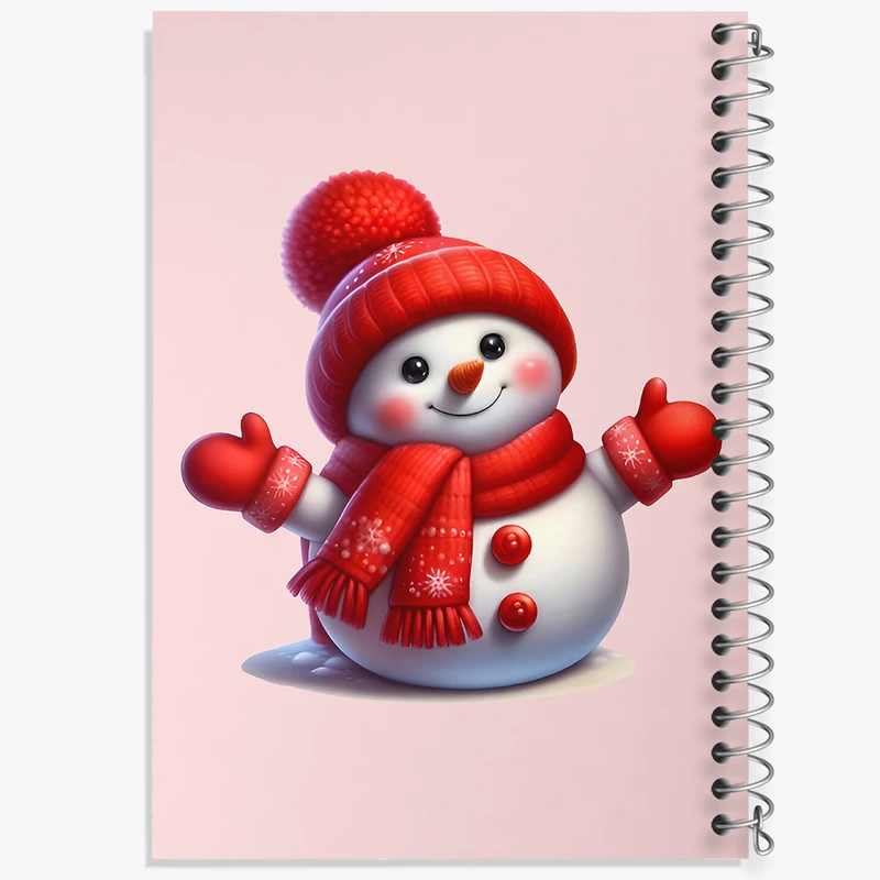 دفتر لیست خرید 50 برگ خندالو طرح آدم برفی کیوت کد F7986