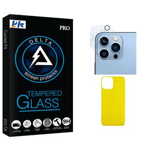 محافظ پشت گوشی پی کی مدل Delta Glass FLL مناسب برای گوشی موبایل اپل iPhone 13 Pro  به همراه محافظ لنز دوربین