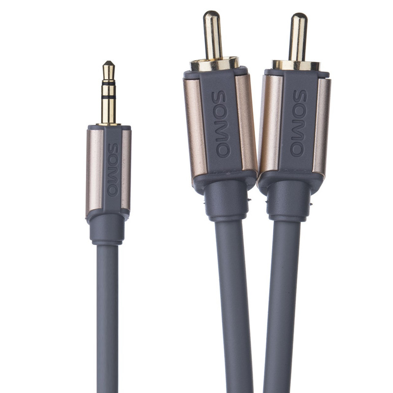 کابل تبدیل جک 3.5 میلی متری به RCA سومو مدل SR5518 طول 1.8 متر