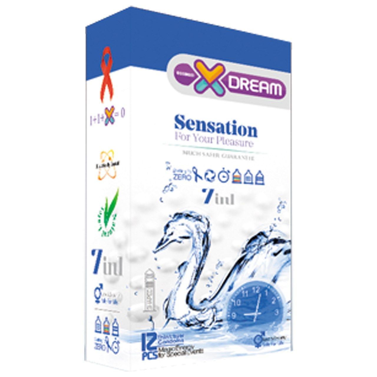 کاندوم ایکس دریم مدل Sensation بسته 12 عددی -  - 1
