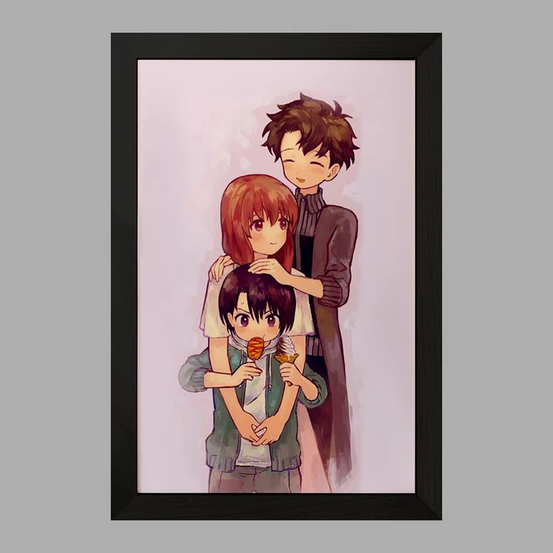 تابلو خندالو مدل شوکو و یوزورو نیشیمیا و شویا ایشیدا انیمه سایلنت ویس A Silent Voice  کد 15842