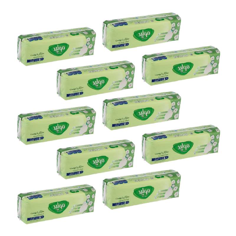 نوار بهداشتی مولپد مدل EXTRA-10 مجموعه 10 عددی