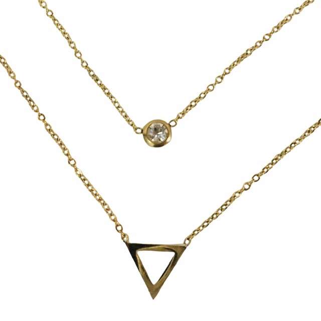 گردنبند زنانه مدل دو‌زنجیره Ms1