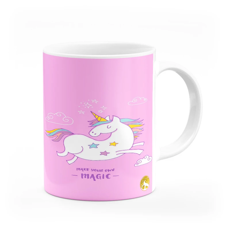 ماگ هومرو طرح یونیکورن اسب تک شاخ مدل MG9641