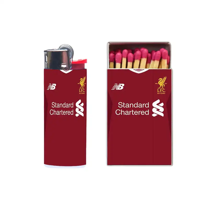 فندک مدل لیورپول کد 354 به همراه کبریت