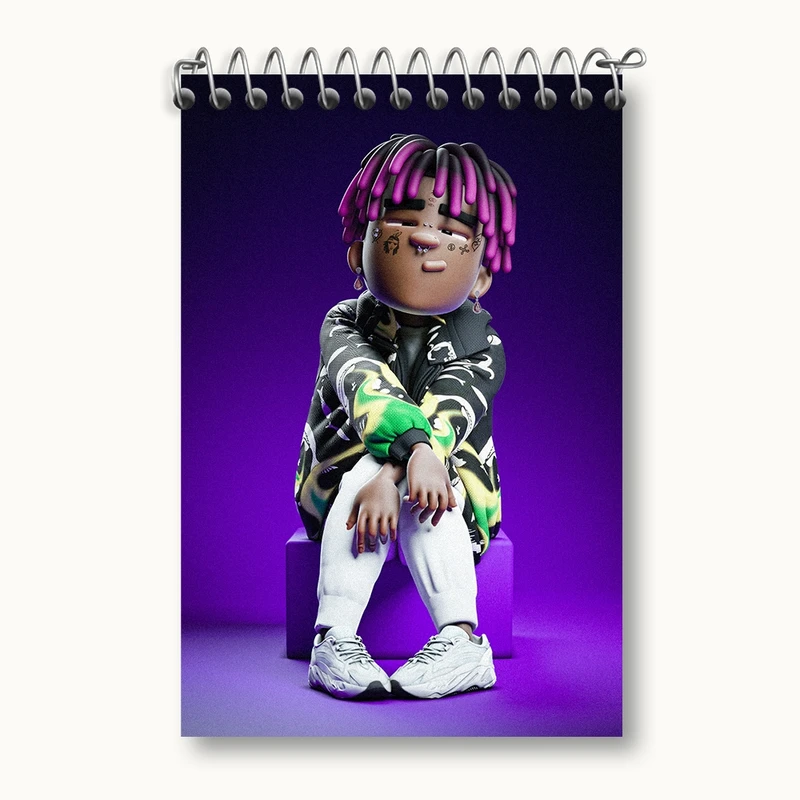 دفتر یادداشت 50 برگ خندالو مدل لیل اوزی ورت کد F108