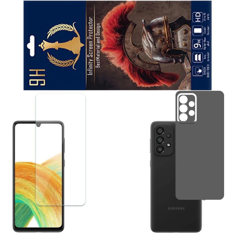 محافظ صفحه نمایش اینفینیتی مدل PRO مناسب برای گوشی موبایل سامسونگ GALAXY A33 5G به همراه برچسب پوششی