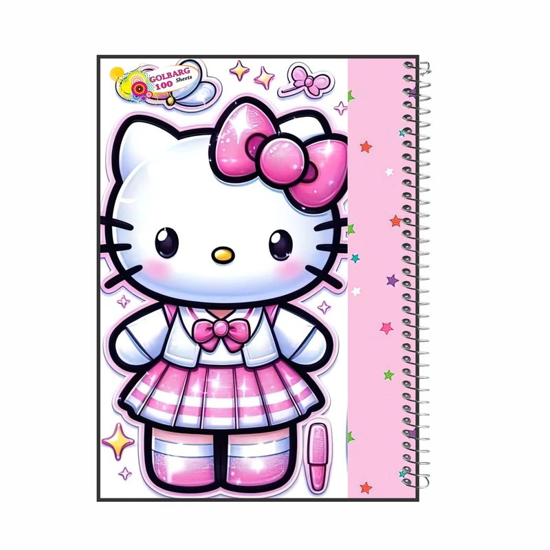 دفتر مشق 100 برگ گلبرگ مدل کیتی کد 8352