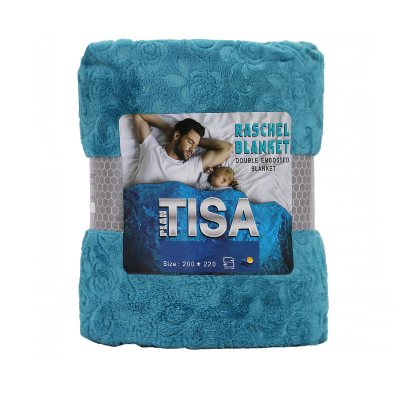 پتو مسافرتی تیسا مدل گلریز ابعاد 220x200 سانتی متر