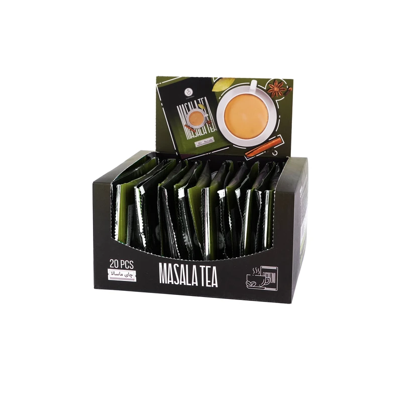 چای ماسالا ساشه ای قهوینه -500 گرم بسته 20 عددی