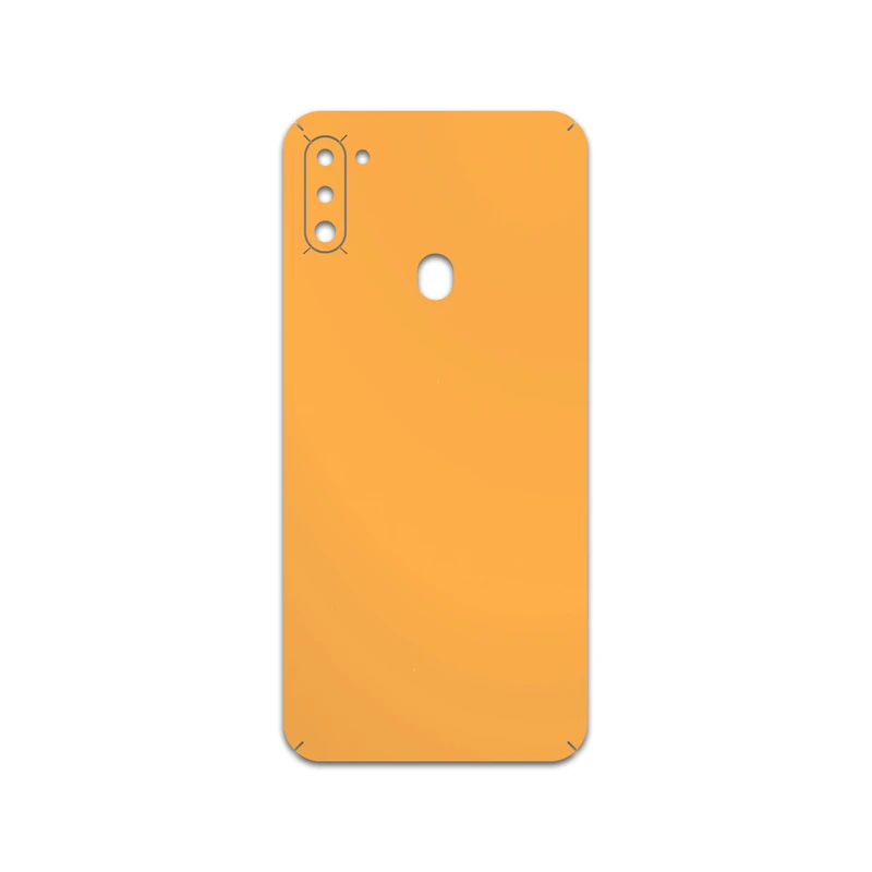 برچسب پوششی ماهوت مدل Matte-Orange مناسب برای گوشی موبایل سامسونگ Galaxy A11