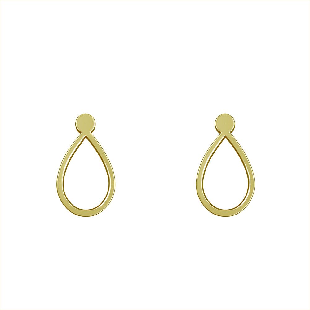 گوشواره طلا 18 عیار زنانه مدوپد مدل اشک کد GA1-10572 -  - 2