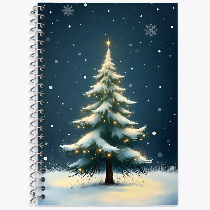 دفتر لغت 50 برگ خندالو طرح درخت کریسمس کد F7153