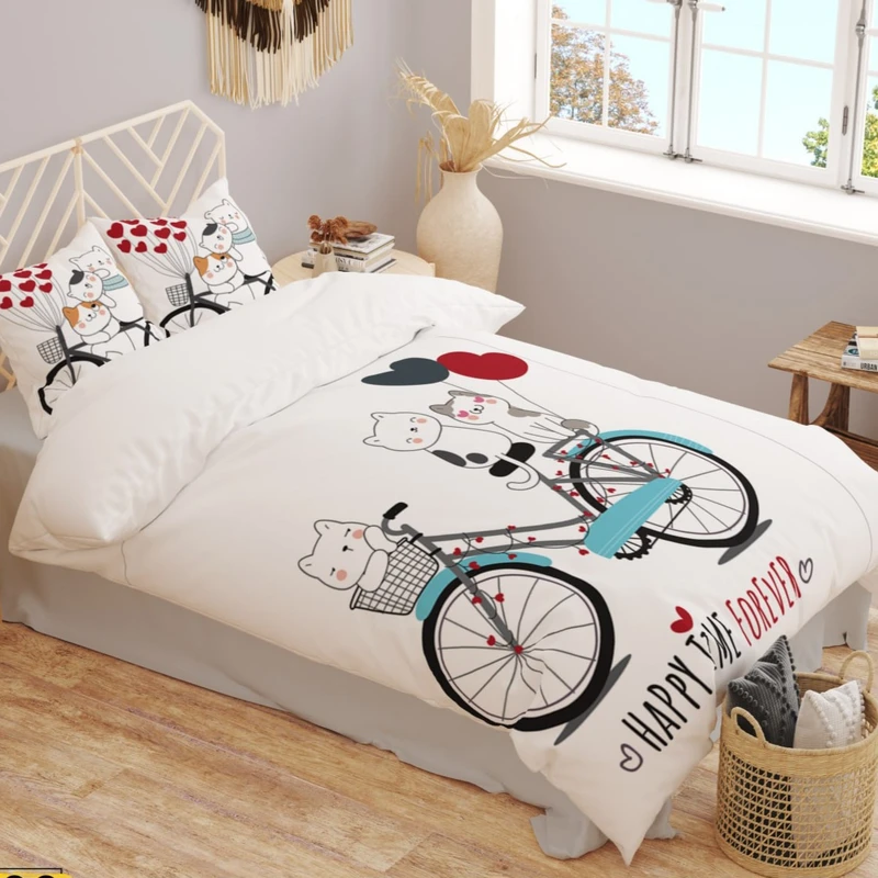 سرویس خواب تک نفره 4 تکه مدل دخترانه کد ۱۵۹۵