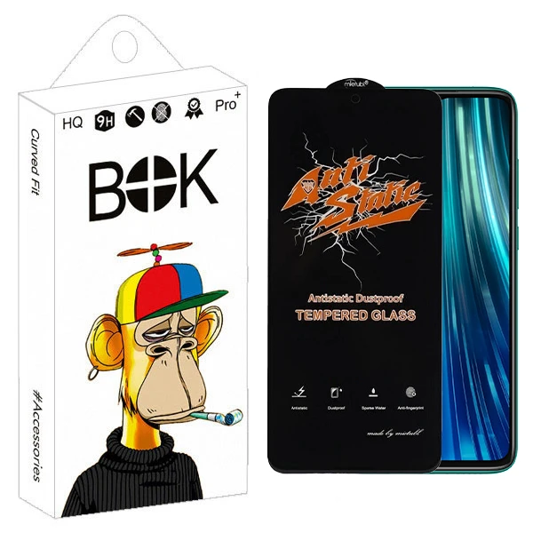 محافظ صفحه نمایش بوک مدل Antistatic مناسب برای گوشی موبایل شیائومی Redmi Note 8 Pro