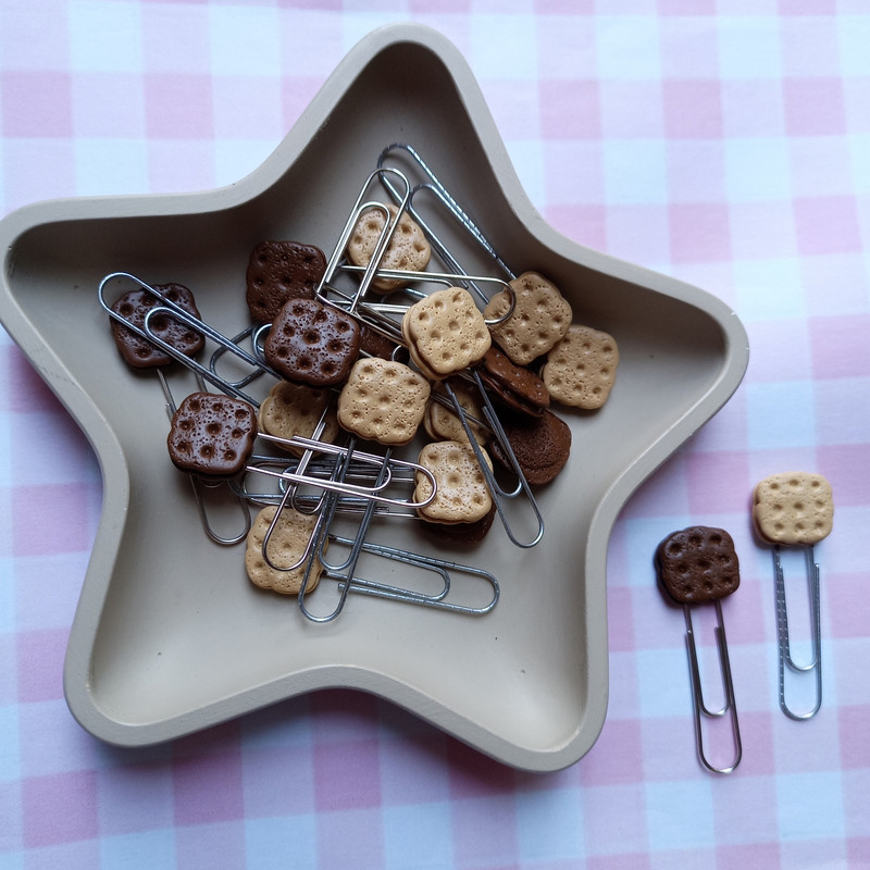 گیره کاغذ مدل بیسکوییت بسته 20 عددی