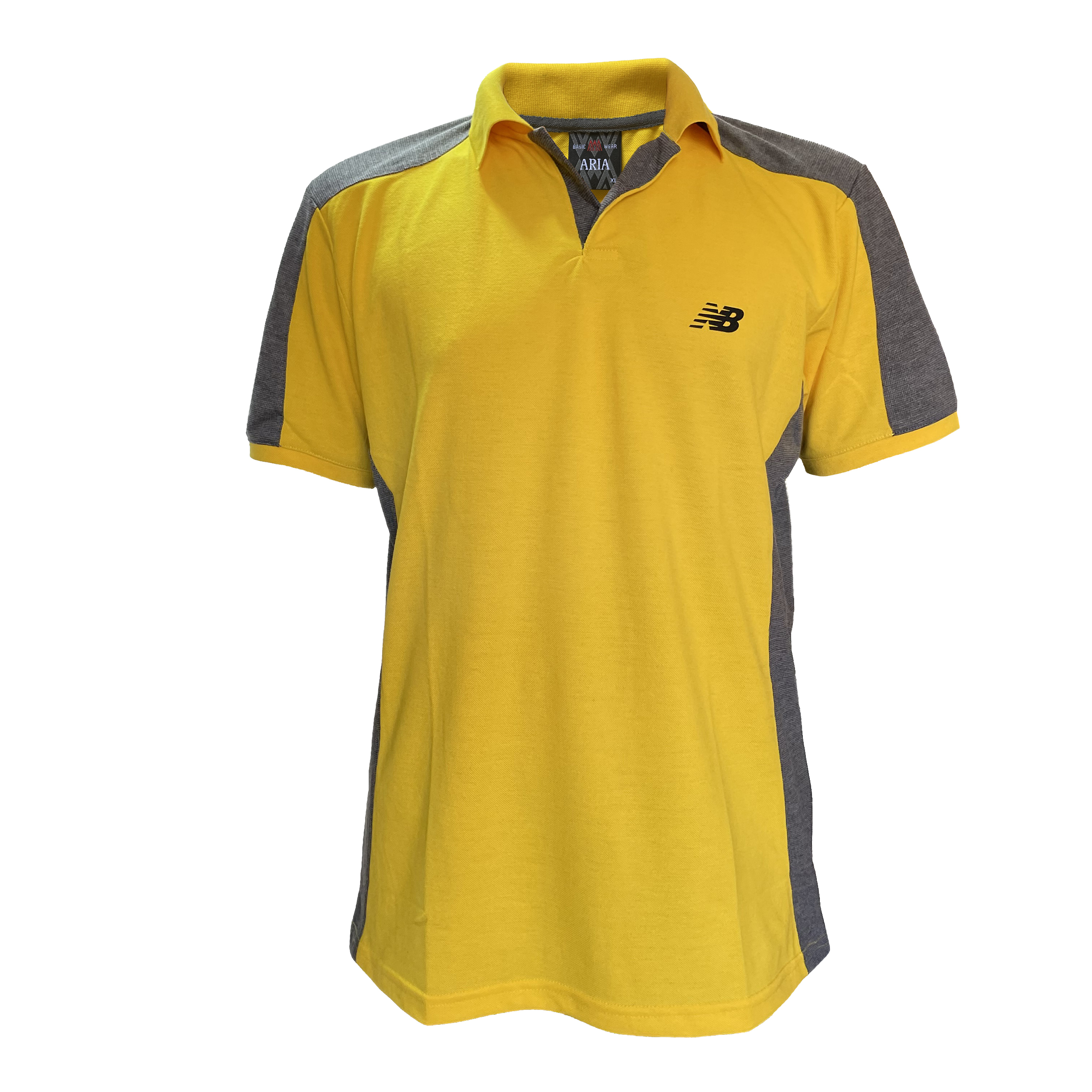 پولوشرت ورزشی مردانه مدل b رنگ زرد