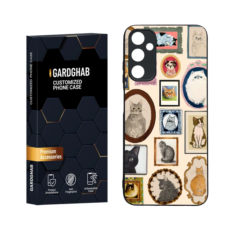 کاور گارد قاب مدل دورژله ای پشت گلس فانتزی مناسب برای گوشی موبایل سامسونگ Galaxy A05s