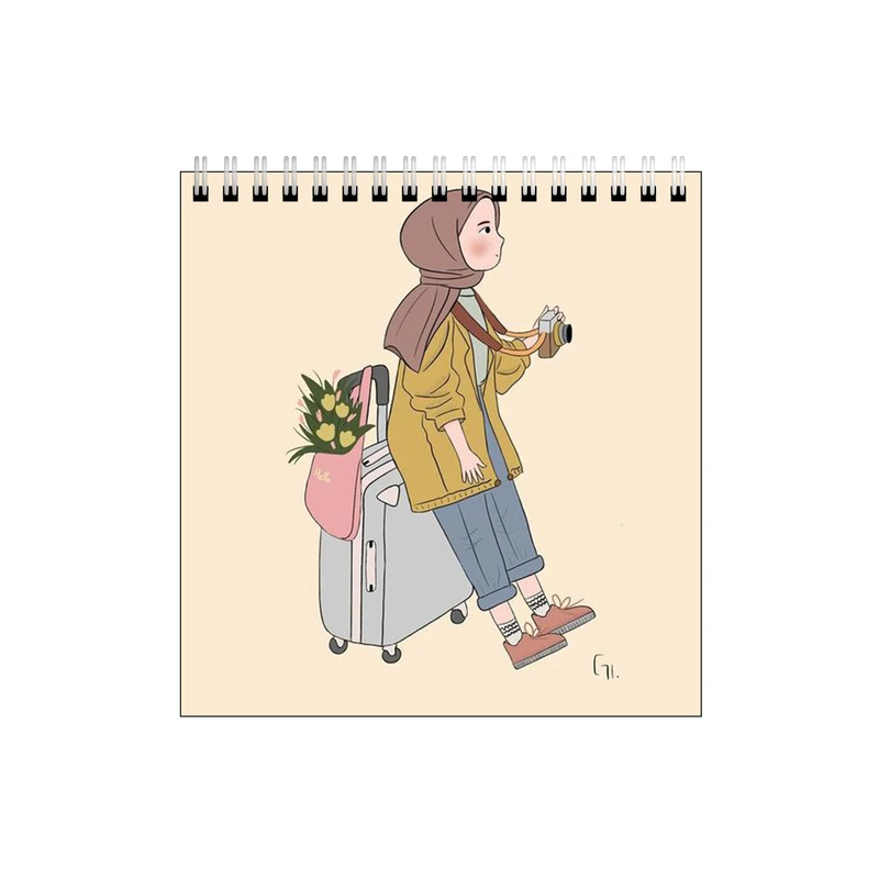 دفتر طراحی طرح دختر عکاس و سفر کد 4667432