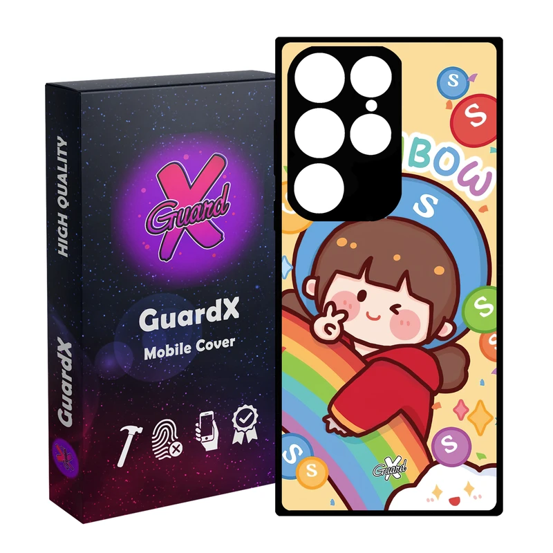 کاور گارد ایکس طرح Girl مدل Glass10520 مناسب برای گوشی موبایل سامسونگ Galaxy S24 Ultra