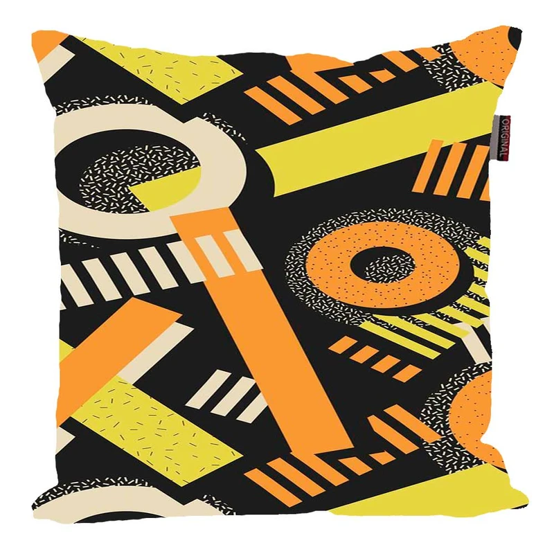 کوسن پاد آفرین مدل فانتزی طرح انتزاعی رنگی کد 01955