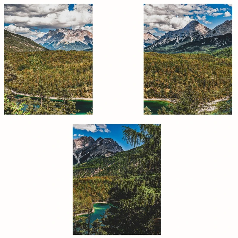 پوستر مدل مستر تپه کوهستانی-چاپ دریاچه مجموعه 3 عددی