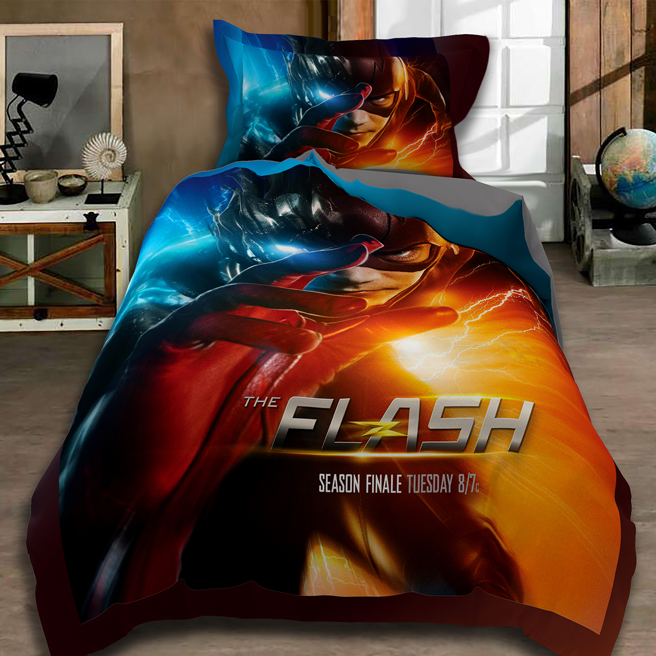 سرویس خواب راشا طرح Flash یک نفره 3 تکه