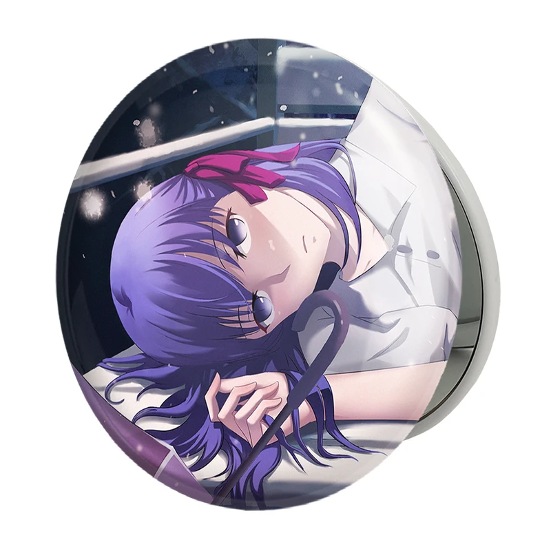 آینه جیبی خندالو طرح ساکورا انیمه فیت استی نایت Fate Stay Night مدل تاشو کد 22744 