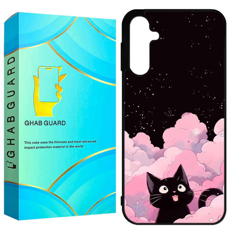 کاور قاب گارد طرح گربه مدل GCHPA55 مناسب برای گوشی موبایل سامسونگ Galaxy A55 5G