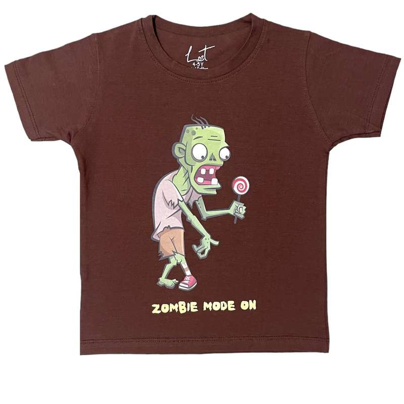 تی شرت آستین کوتاه بچگانه لینتل مدل Zombie