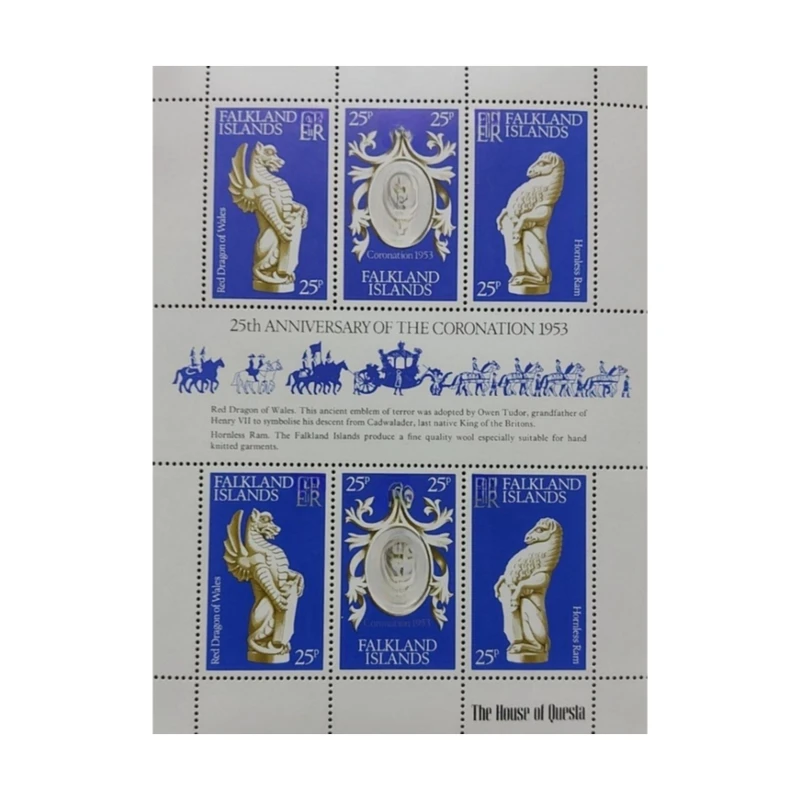 تمبر یادگاری مدل 25مین سالگرد  فالکلند مجموعه 6 عددی 