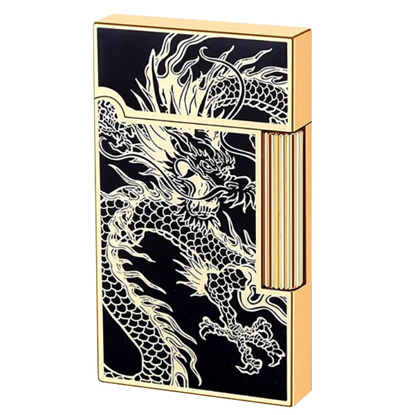 فندک گازی مدل چرخ بغلزن طرح اژدها