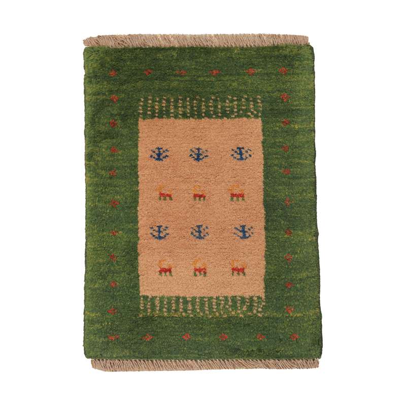 گبه دستباف نیم متری طرح قشقایی کد 4040414