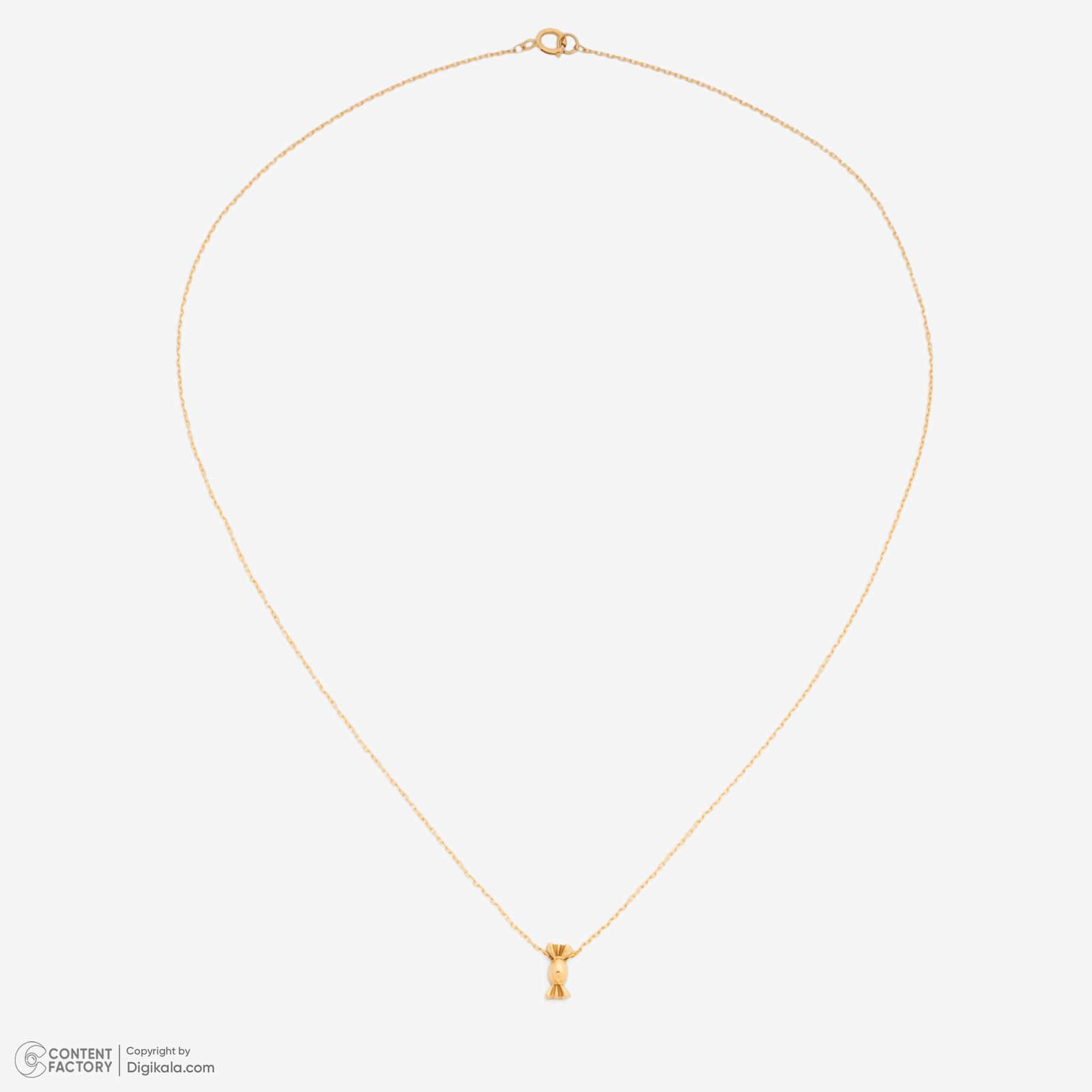 گردنبند طلا 18 عیار زنانه با زنجیر حلقه‌ای (فلامینگو) گلدم مدل PE147010 -  - 7