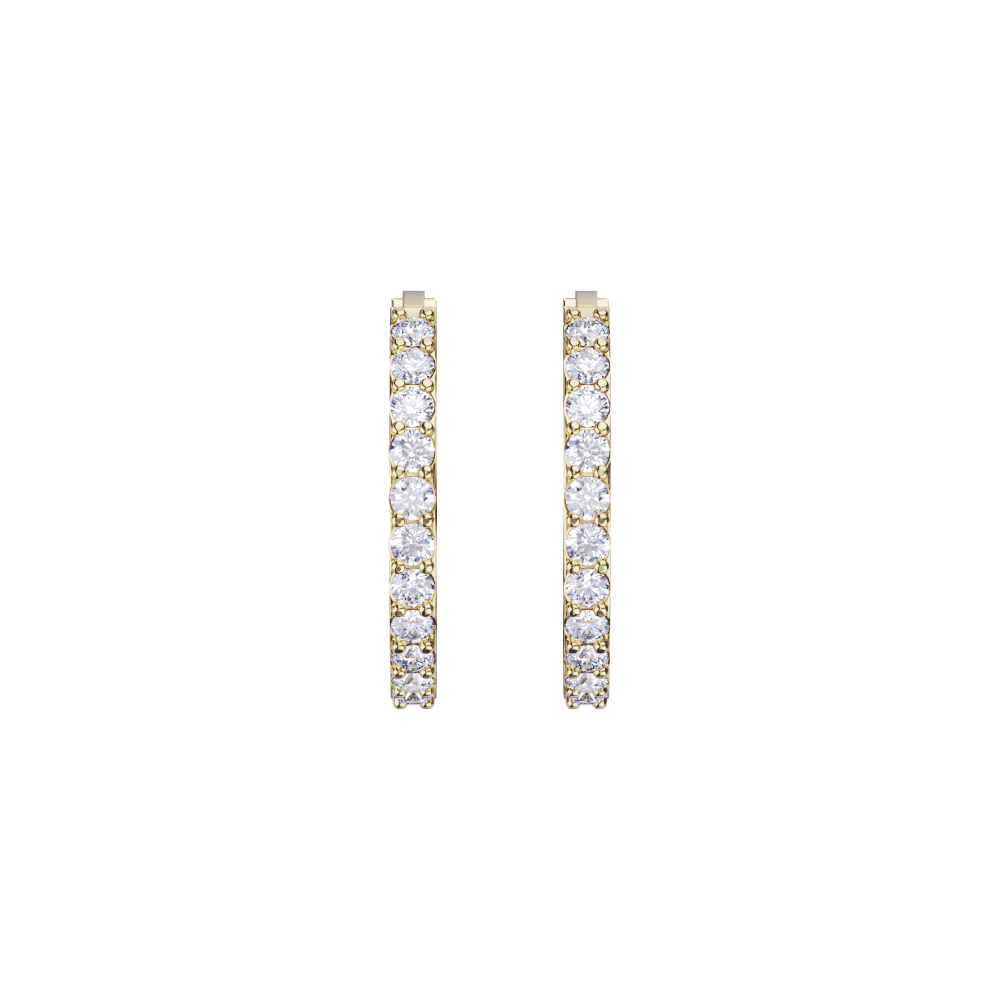 گوشواره کلیپسی طلا 18 عیار زنانه گلدم مدل E211014