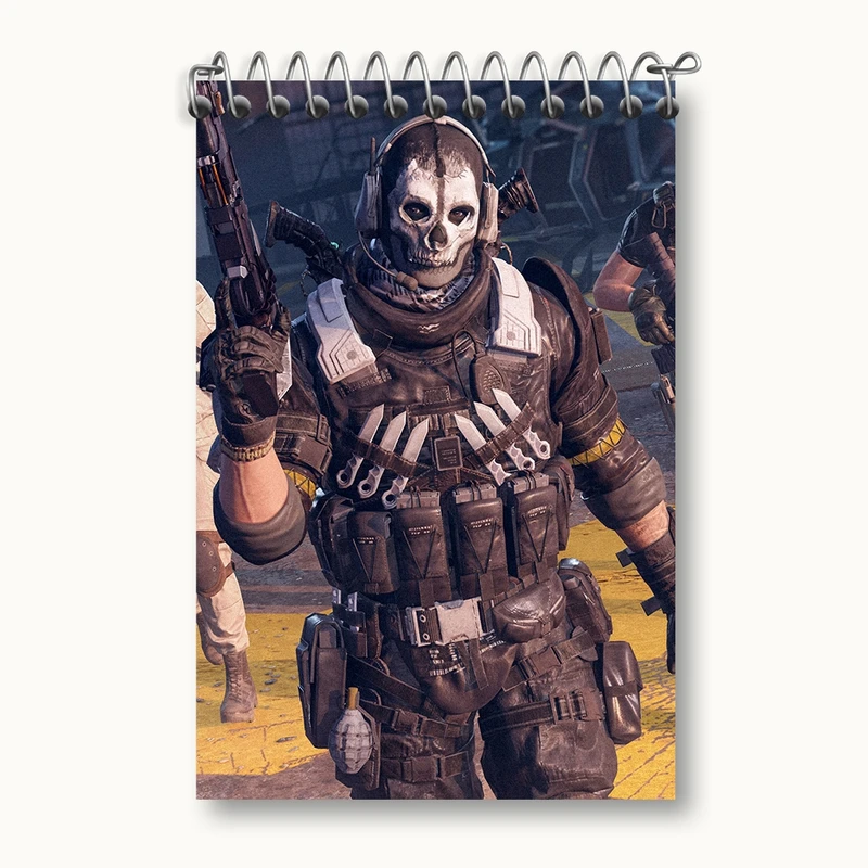 دفتر یادداشت 50 برگ خندالو مدل کال اف دیوتی (Call of duty) کد F306