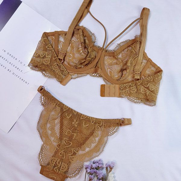 ست شورت و سوتین زنانه شارمین مدل تمام دانتل کد ZP95.1 -  - 5